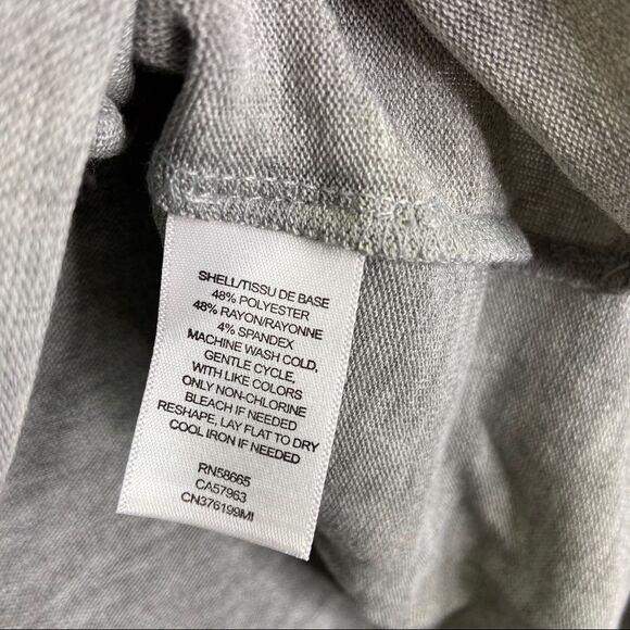 Caslon Grey Brushed Soft Knit Long Sleeve Top XS NEW - Picture 10 of 11